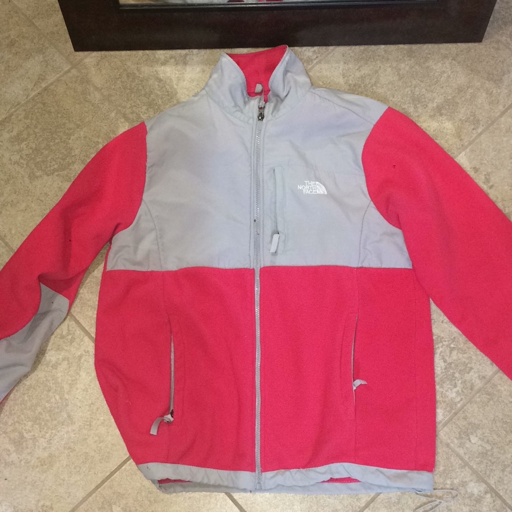 Pink north face jacket